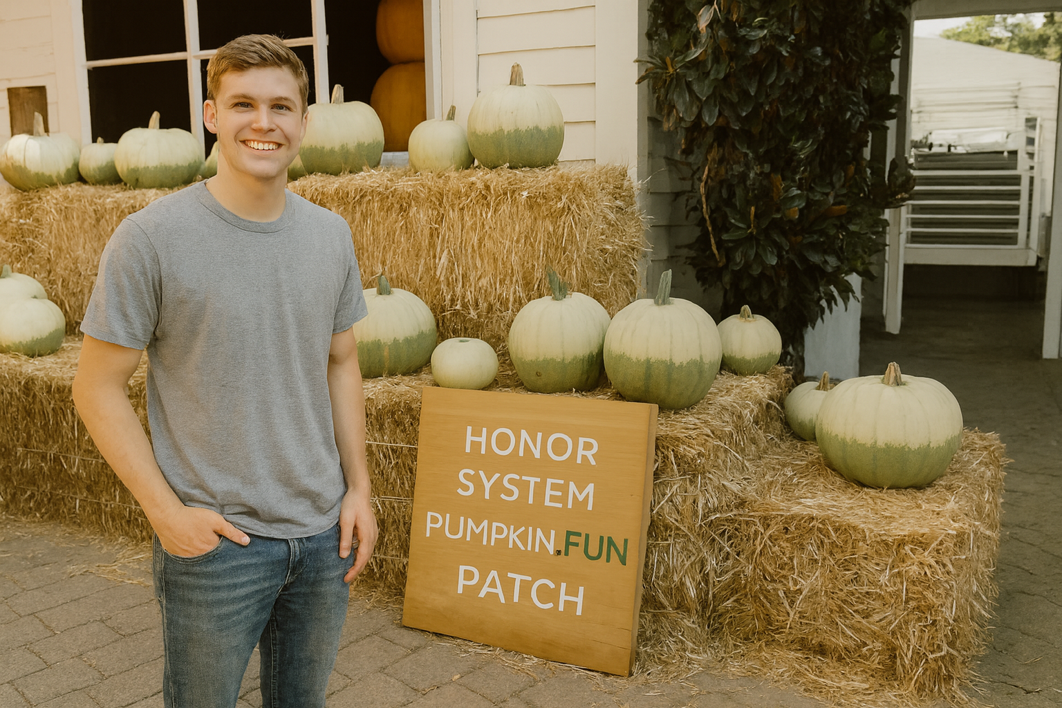 Ryan Lockwood at Pumpkin.Fun Patch in Morton, Illinois